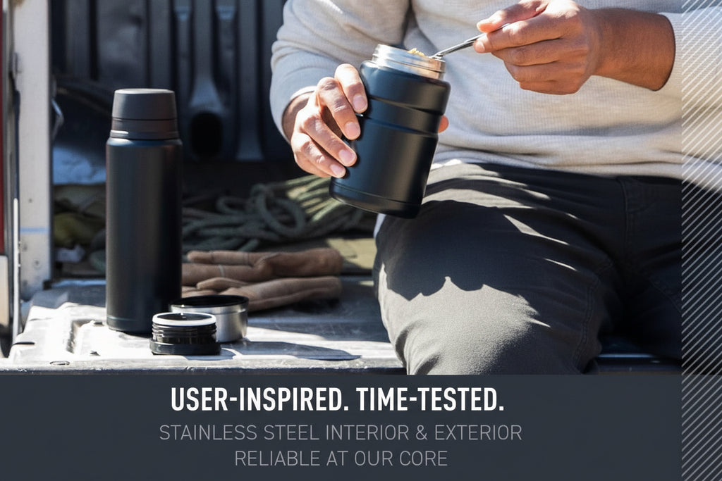 Stainless King Vacuum-Insulated Food Jar, 24 Ounce, Army Green